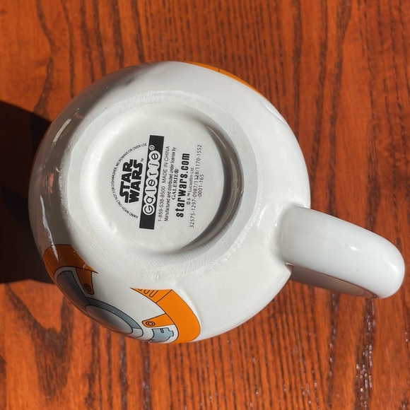 Star Wars BB-8 Robot Droid Disney 16 oz Ceramic Mug Cup White Orange by Galerie - Picture 5 of 8